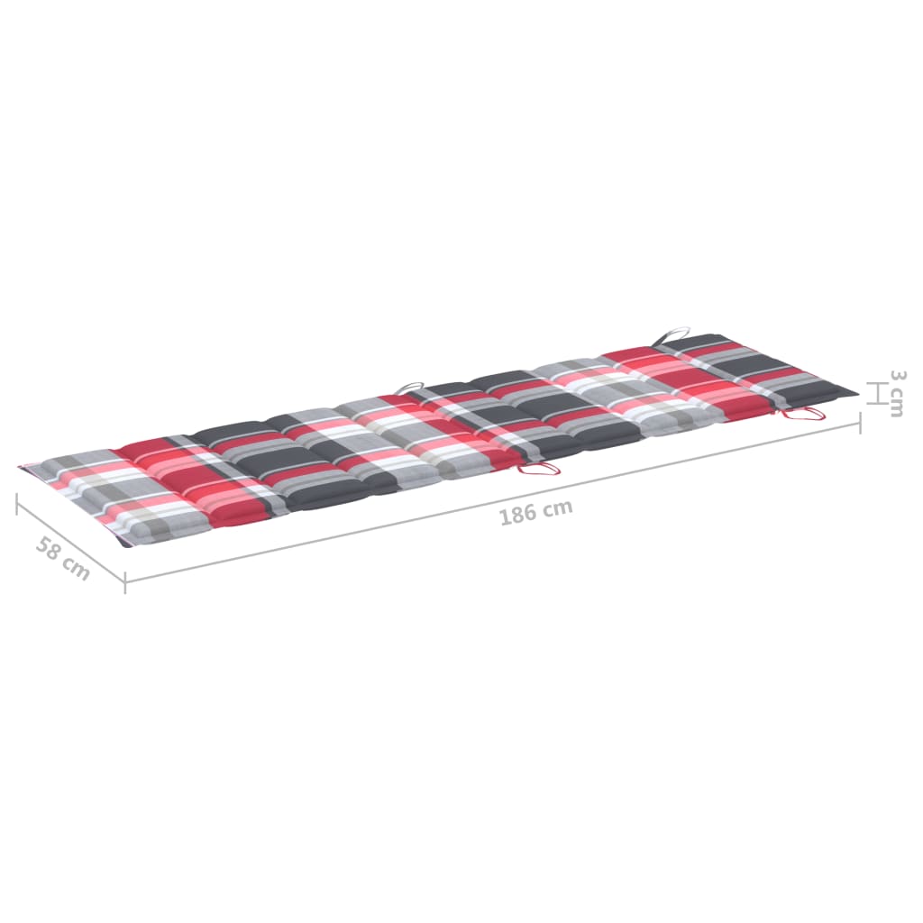 Ligbed met kussen massief acaciahout grijs is nu te koop bij PeponiXL, paradijselijk wonen!