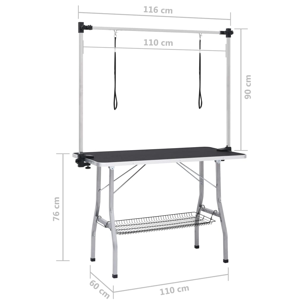Hondentrimtafel verstelbaar met 2 lussen en opbergschap is nu te koop bij PeponiXL, paradijselijk wonen!