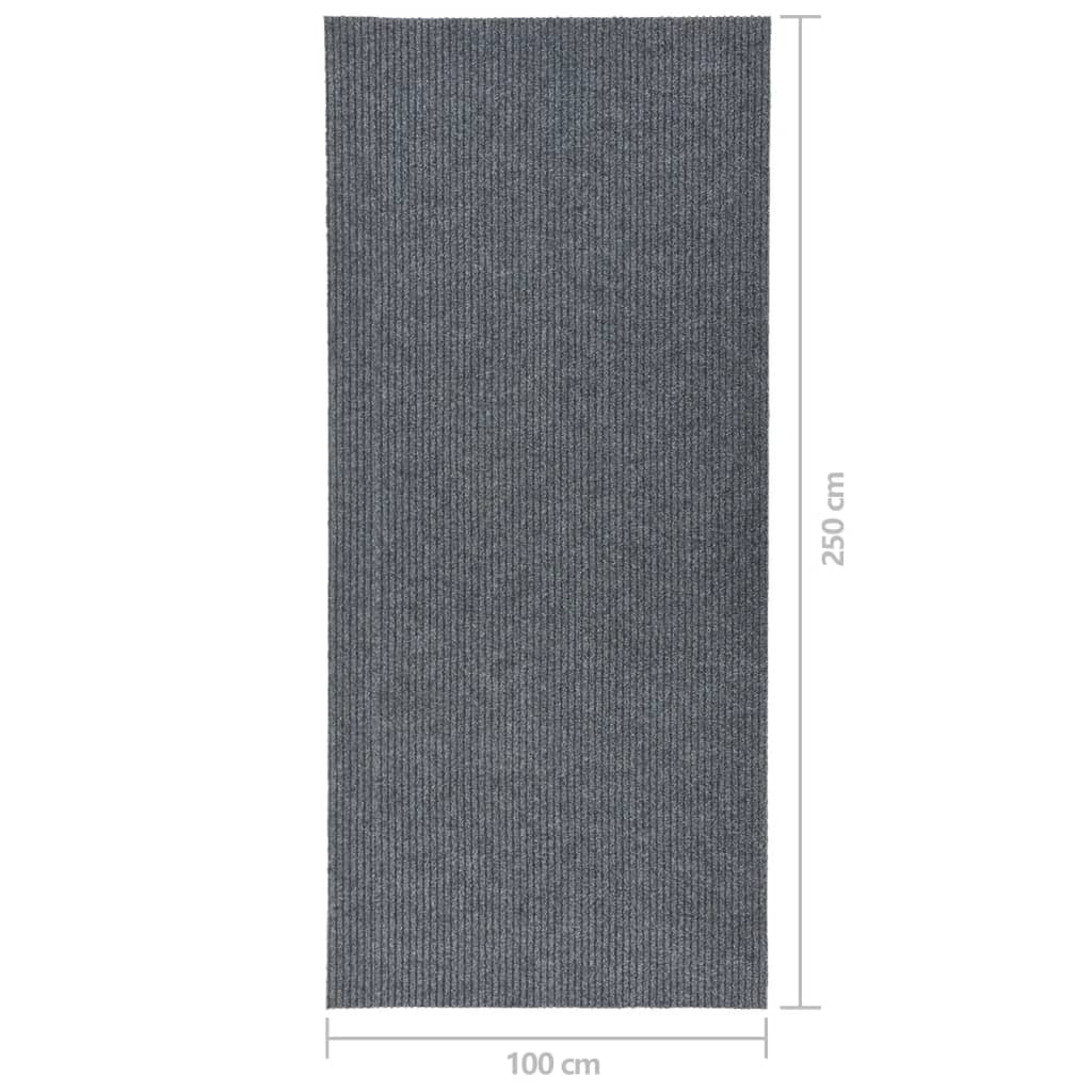 Droogloopmat 100x250 cm grijs is nu te koop bij PeponiXL, paradijselijk wonen!
