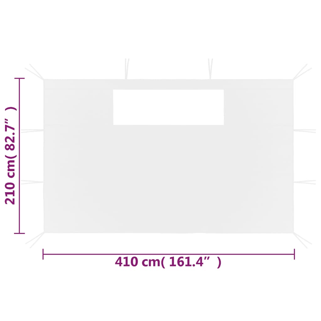 Prieelzijwanden met ramen 2 st wit is nu te koop bij PeponiXL, paradijselijk wonen!