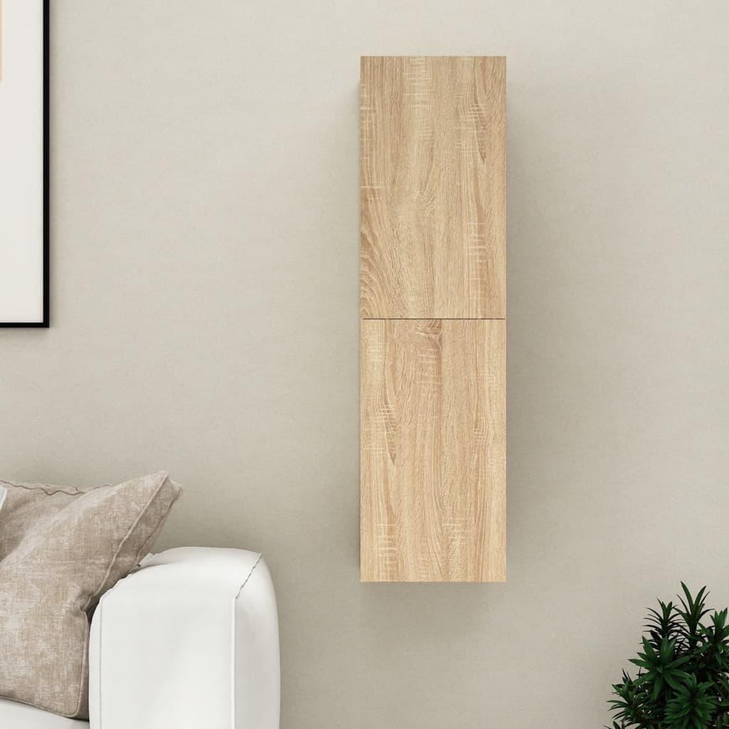 Tv-meubel 30,5x30x110 cm bewerkt hout sonoma eikenkleurig is nu te koop bij PeponiXL, paradijselijk wonen!