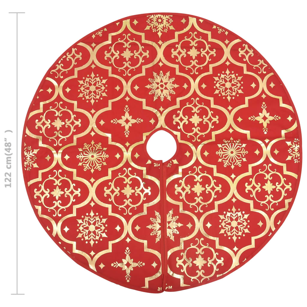 Luxe Kerstboomrok met Sok Rood 122 cm Stof is nu te koop bij PeponiXL, paradijselijk wonen!