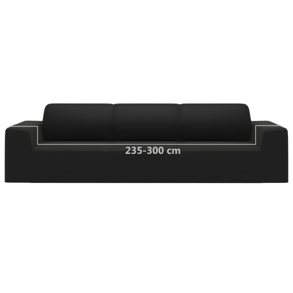 Vierzitsbankhoes stretch polyester jersey zwart is nu te koop bij PeponiXL, paradijselijk wonen!