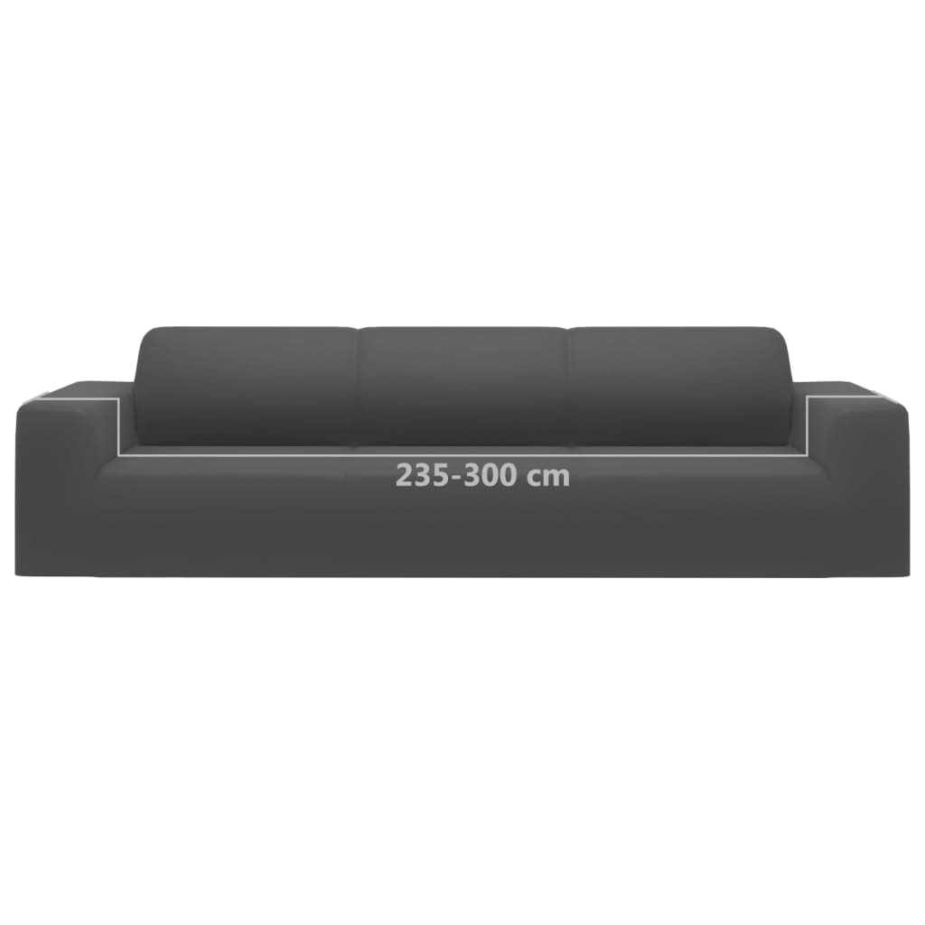 Vierzitsbankhoes stretch polyester jersey antracietkleurig is nu te koop bij PeponiXL, paradijselijk wonen!