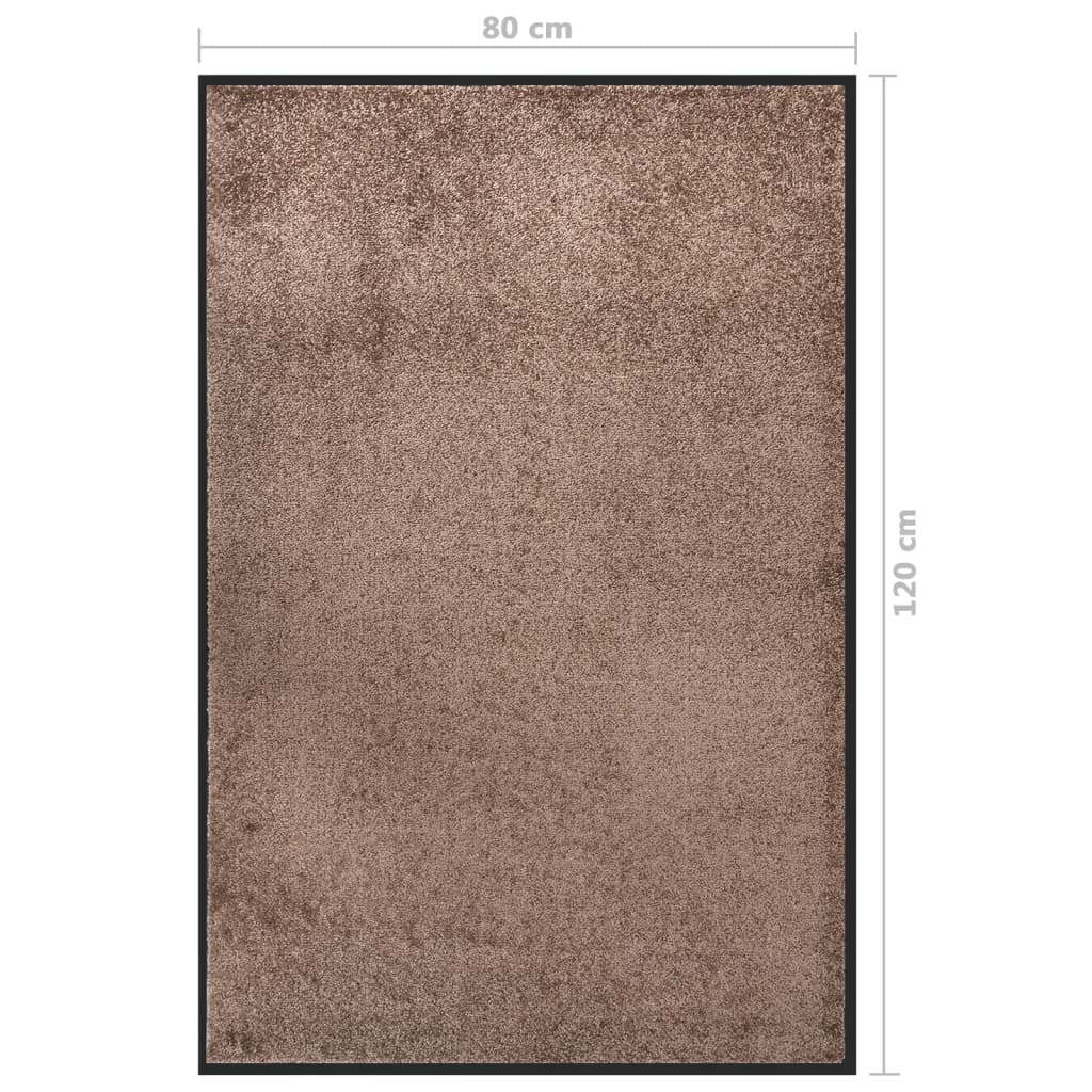 Deurmat 80x120 cm bruin is nu te koop bij PeponiXL, paradijselijk wonen!