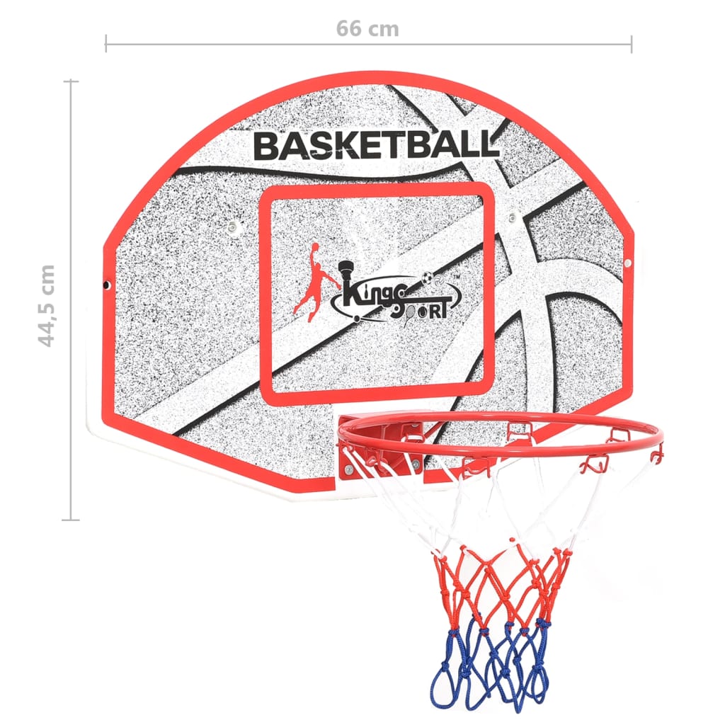 5-delige Basketbalset wandmontage 66x44,5 cm is nu te koop bij PeponiXL, paradijselijk wonen!