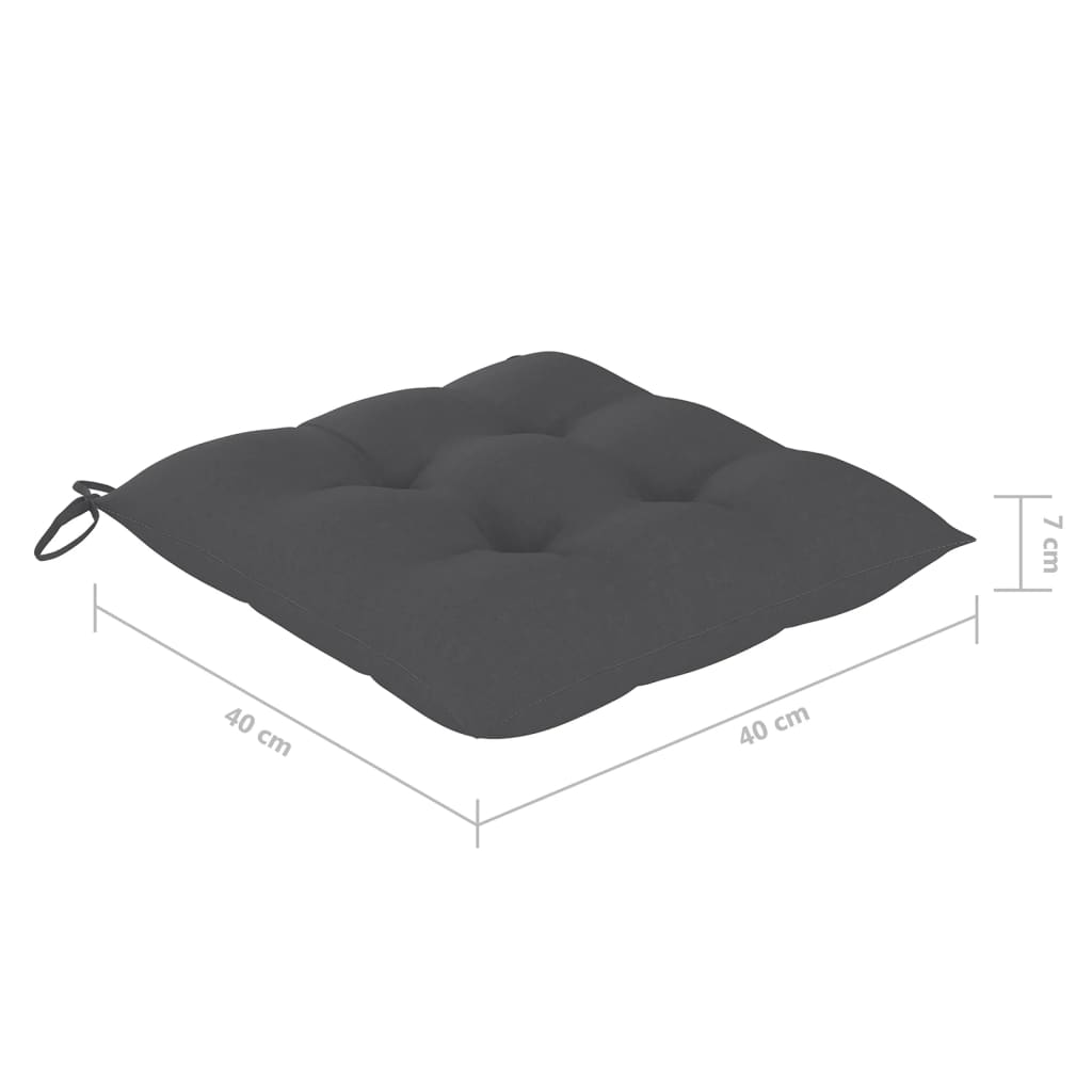 Tuinstoelen 8 st inklapbaar met kussens massief acaciahout is nu te koop bij PeponiXL, paradijselijk wonen!