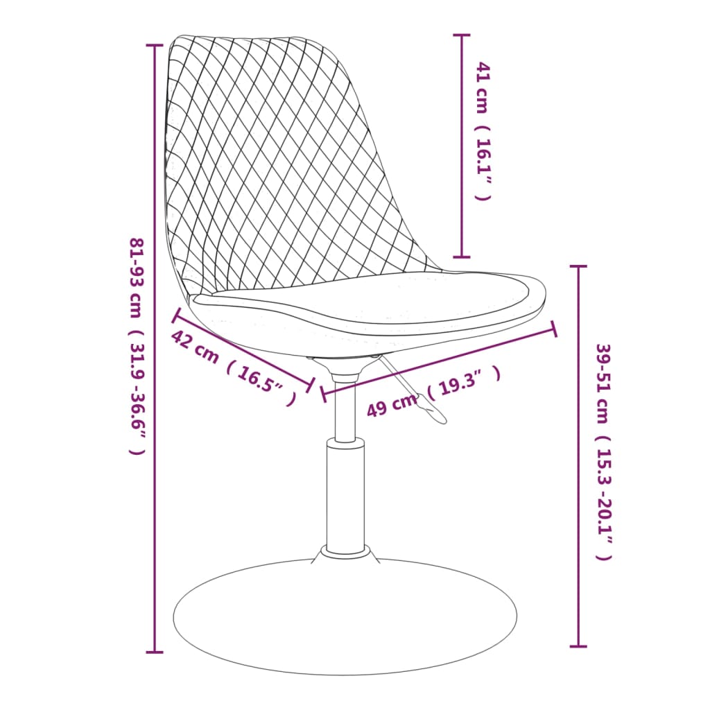 Eetkamerstoelen draaibaar 4 st fluweel crèmekleurig is nu te koop bij PeponiXL, paradijselijk wonen!