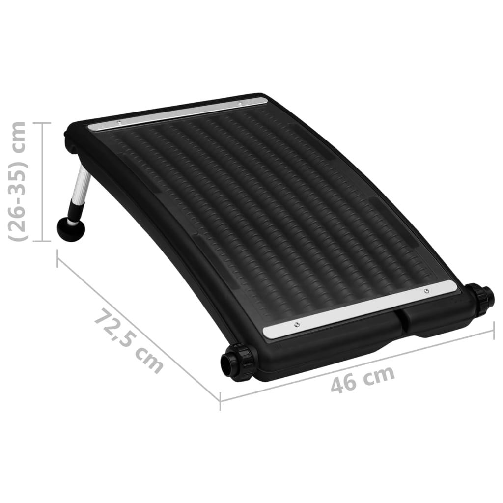 Zwembadverwarmingspaneel solar 2 st gebogen 72,5x46 cm is nu te koop bij PeponiXL, paradijselijk wonen!