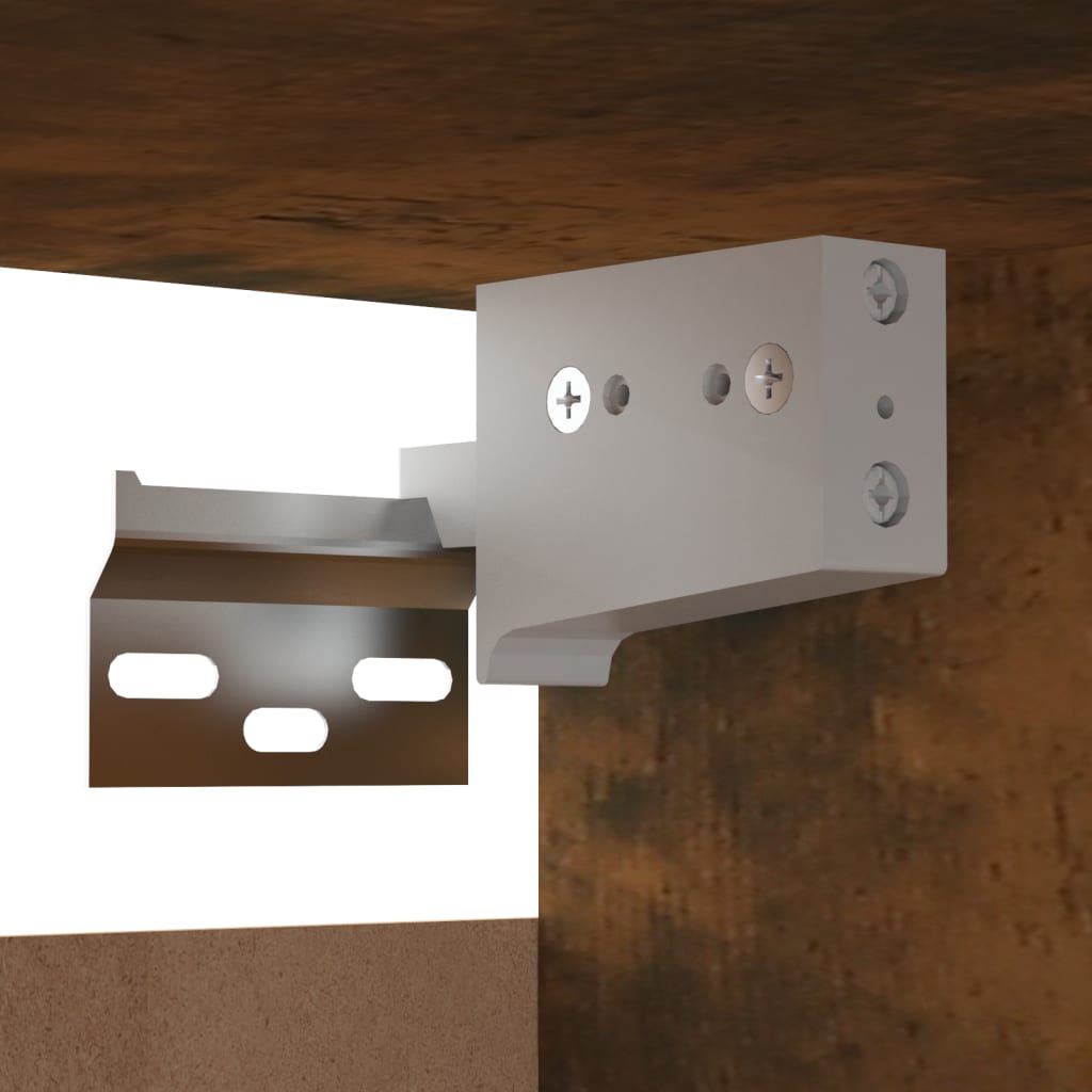 Tv-wandmeubel 30,5x30x30 cm gerookt eikenkleurig is nu te koop bij PeponiXL, paradijselijk wonen!