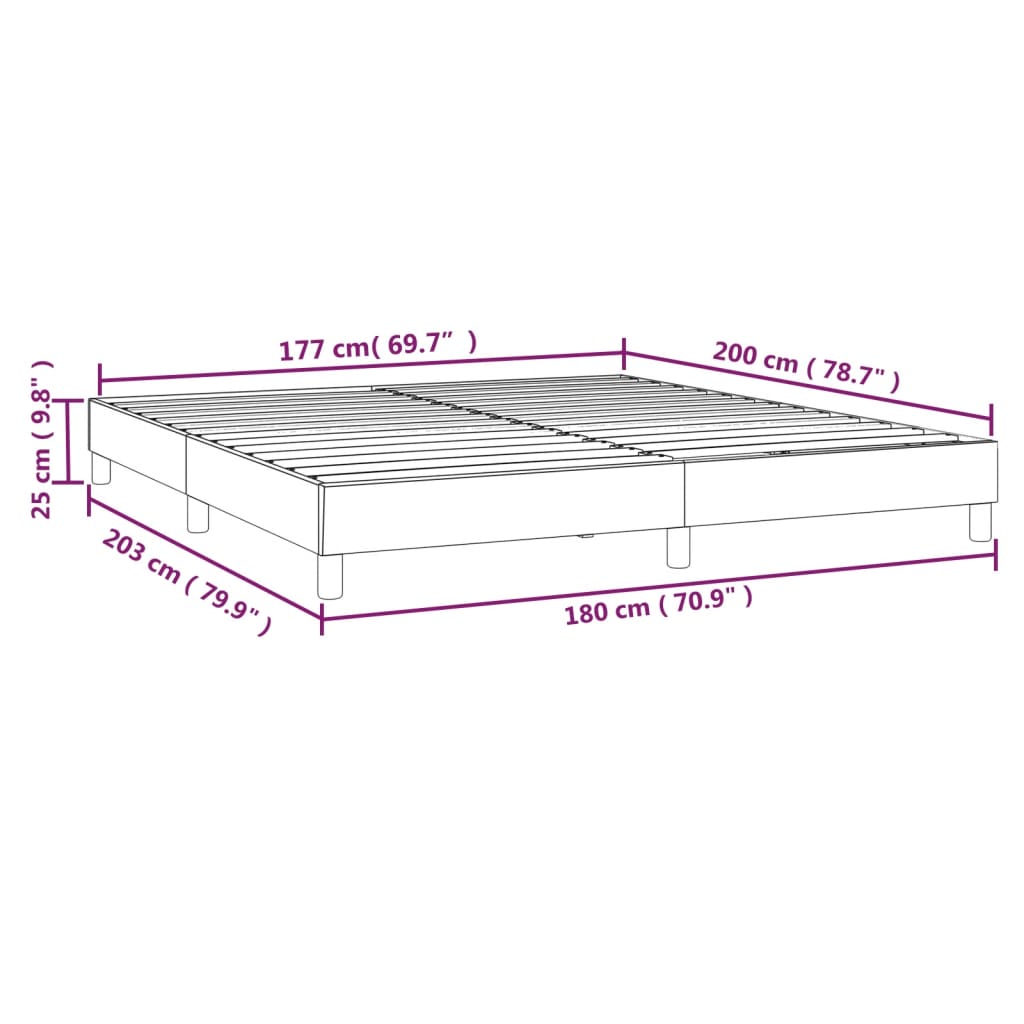 Boxspring bed stof lichtgrijs 180x200 cm is nu te koop bij PeponiXL, paradijselijk wonen!