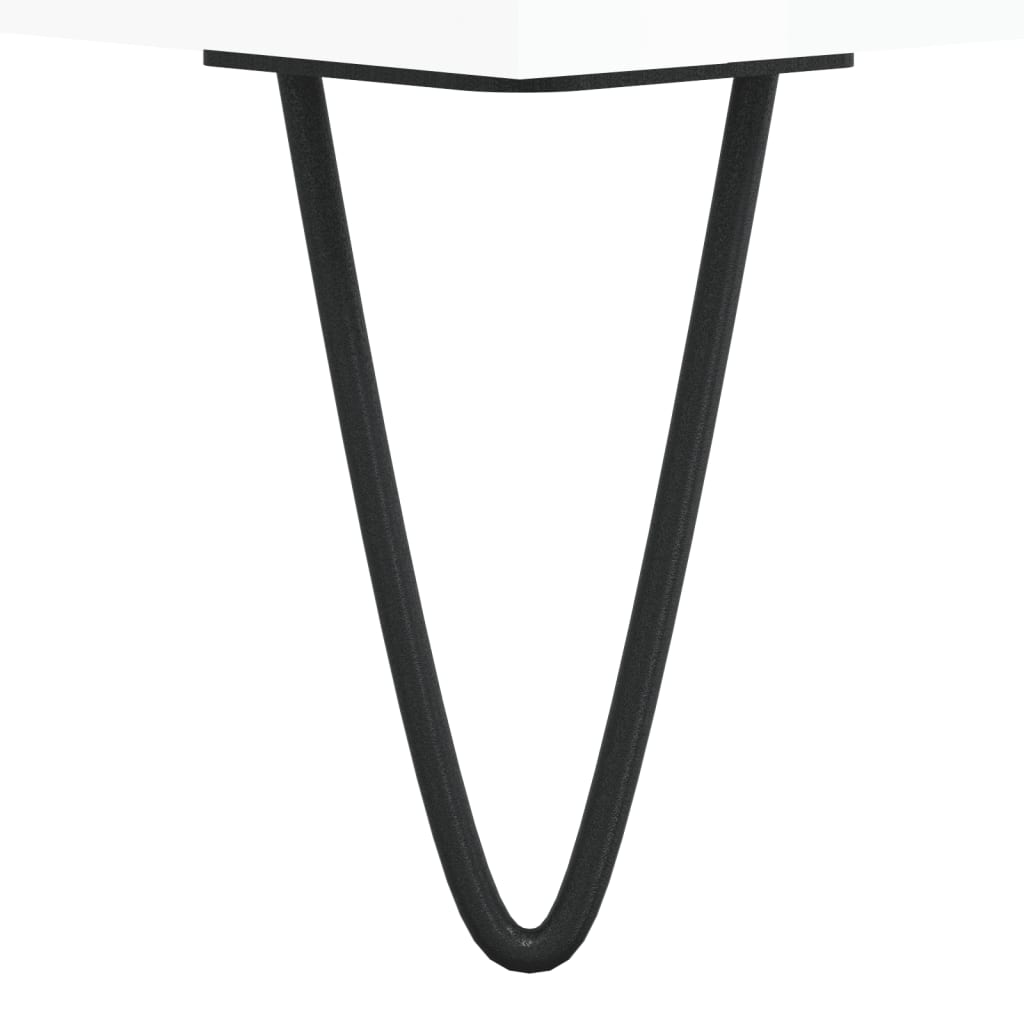 Salontafel 90x50x40 cm bewerkt hout hoogglans wit is nu te koop bij PeponiXL, paradijselijk wonen!