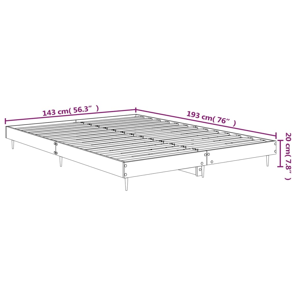 Bedframe LED massief hout wit 140x190 cm is nu te koop bij PeponiXL, paradijselijk wonen!
