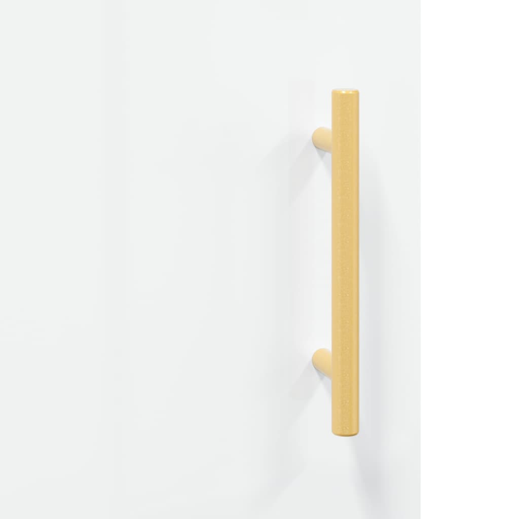 Dressoir 69,5x34x90 cm bewerkt hout hoogglans wit is nu te koop bij PeponiXL, paradijselijk wonen!