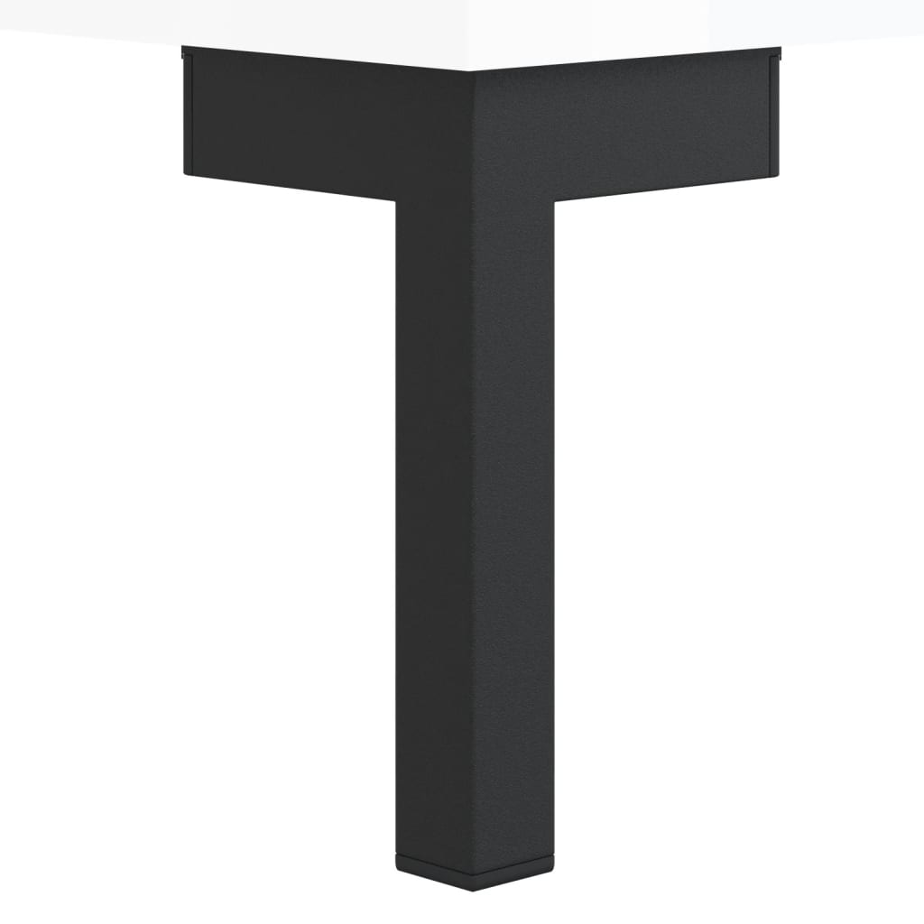 Nachtkastjes 2 st 40x35x47,5 cm bewerkt hout hoogglans wit is nu te koop bij PeponiXL, paradijselijk wonen!