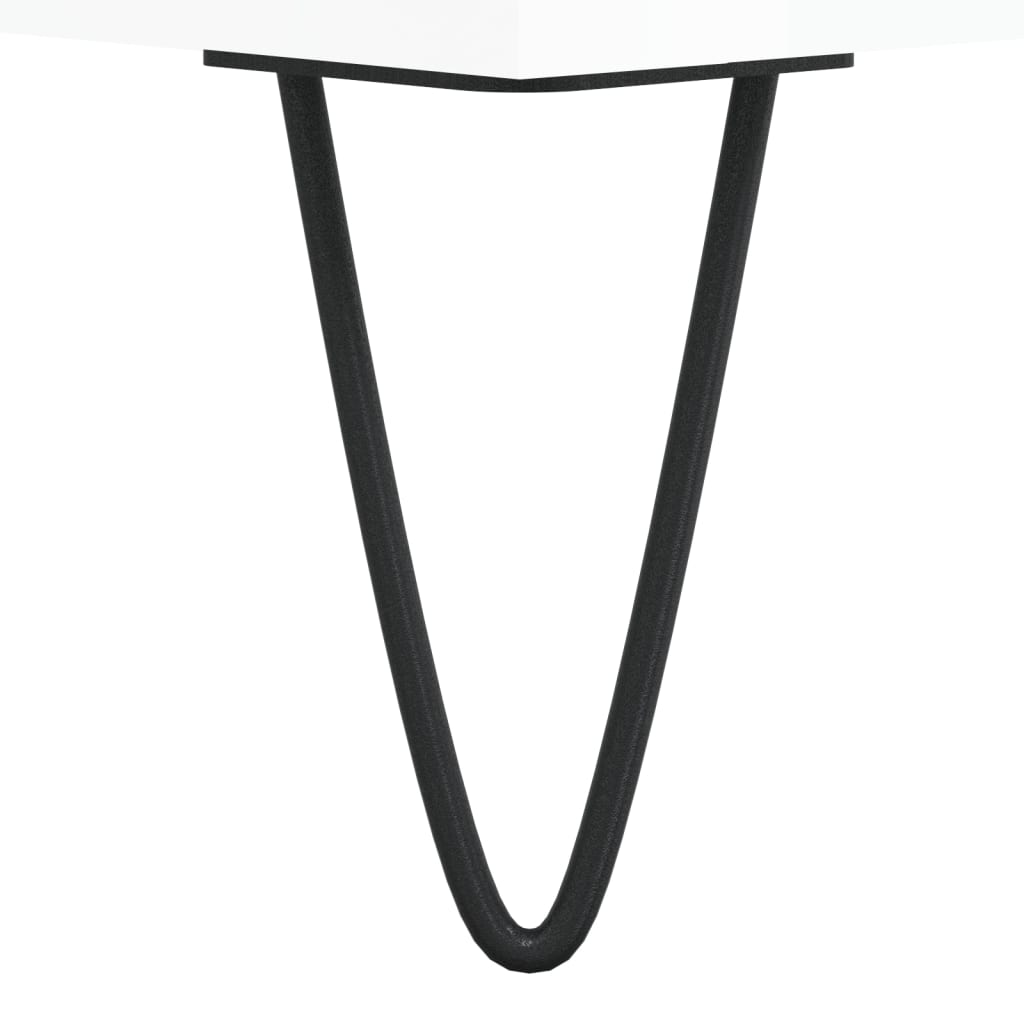 Nachtkastjes 2 st 40x35x47,5 cm bewerkt hout hoogglans wit is nu te koop bij PeponiXL, paradijselijk wonen!