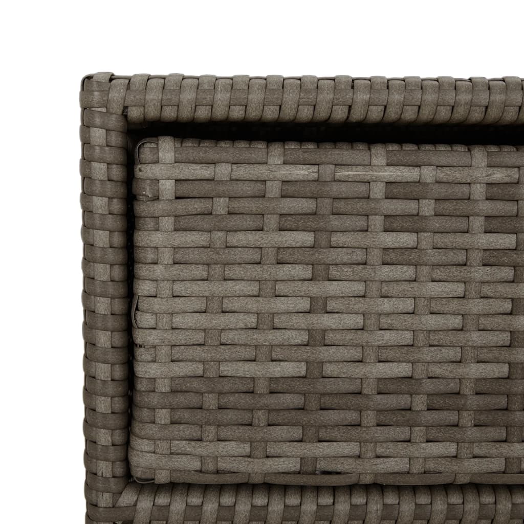 Tuinkast 55x59x80 cm poly rattan grijs is nu te koop bij PeponiXL, paradijselijk wonen!