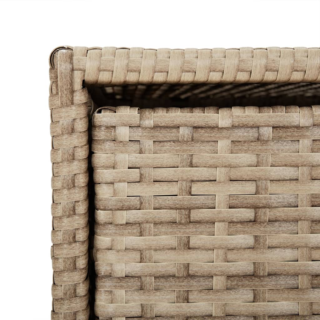 Tuinkast 55x59x80 cm poly rattan beige is nu te koop bij PeponiXL, paradijselijk wonen!