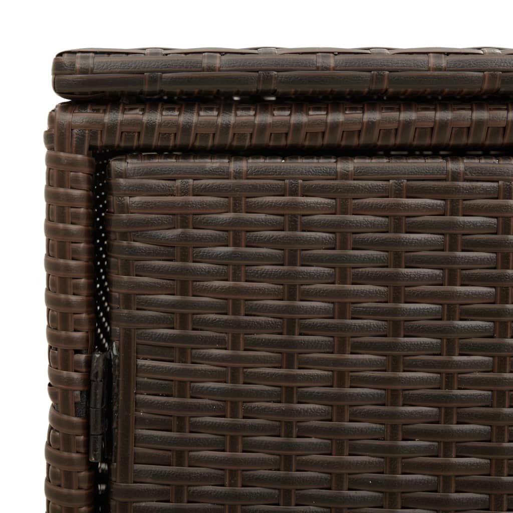 Tuinkast 110x55x60,5 cm poly rattan bruin is nu te koop bij PeponiXL, paradijselijk wonen!