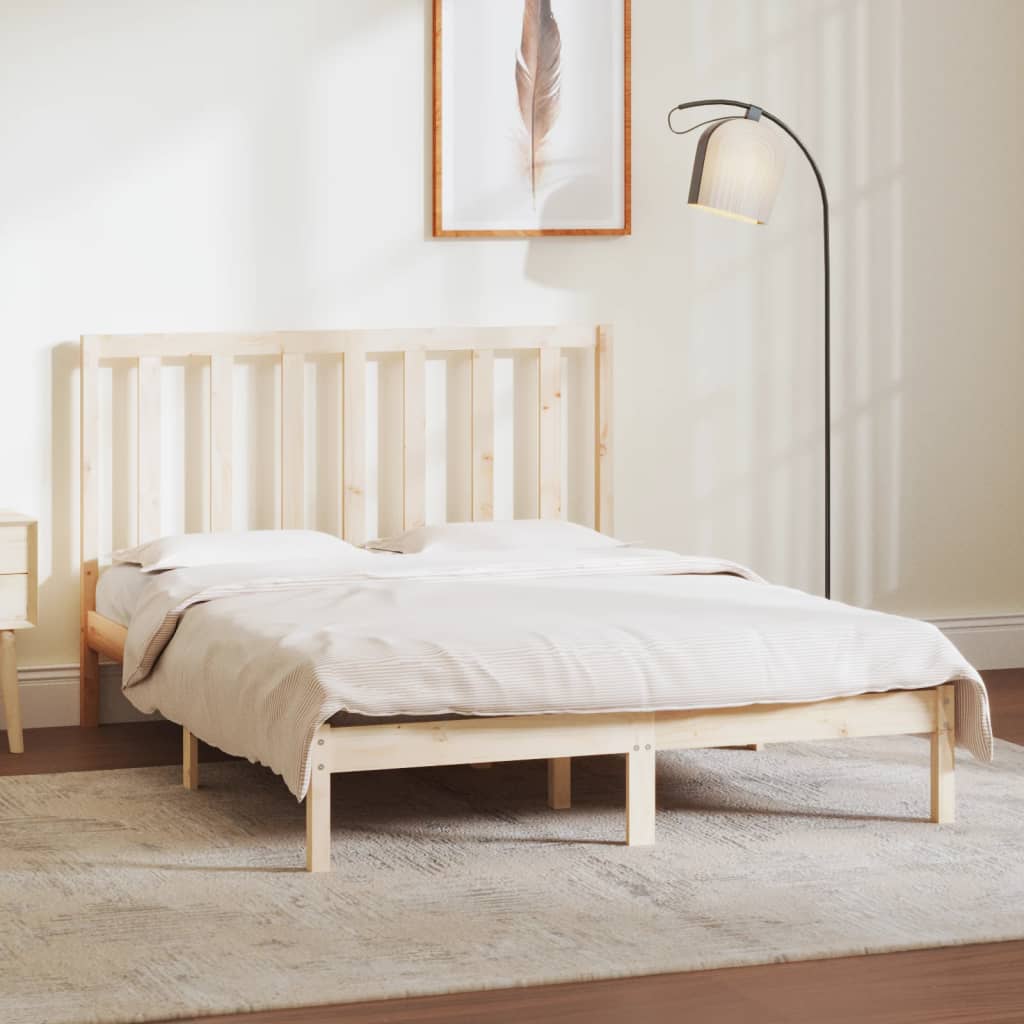 Bedframe zonder matras massief grenenhout 135x190 cm