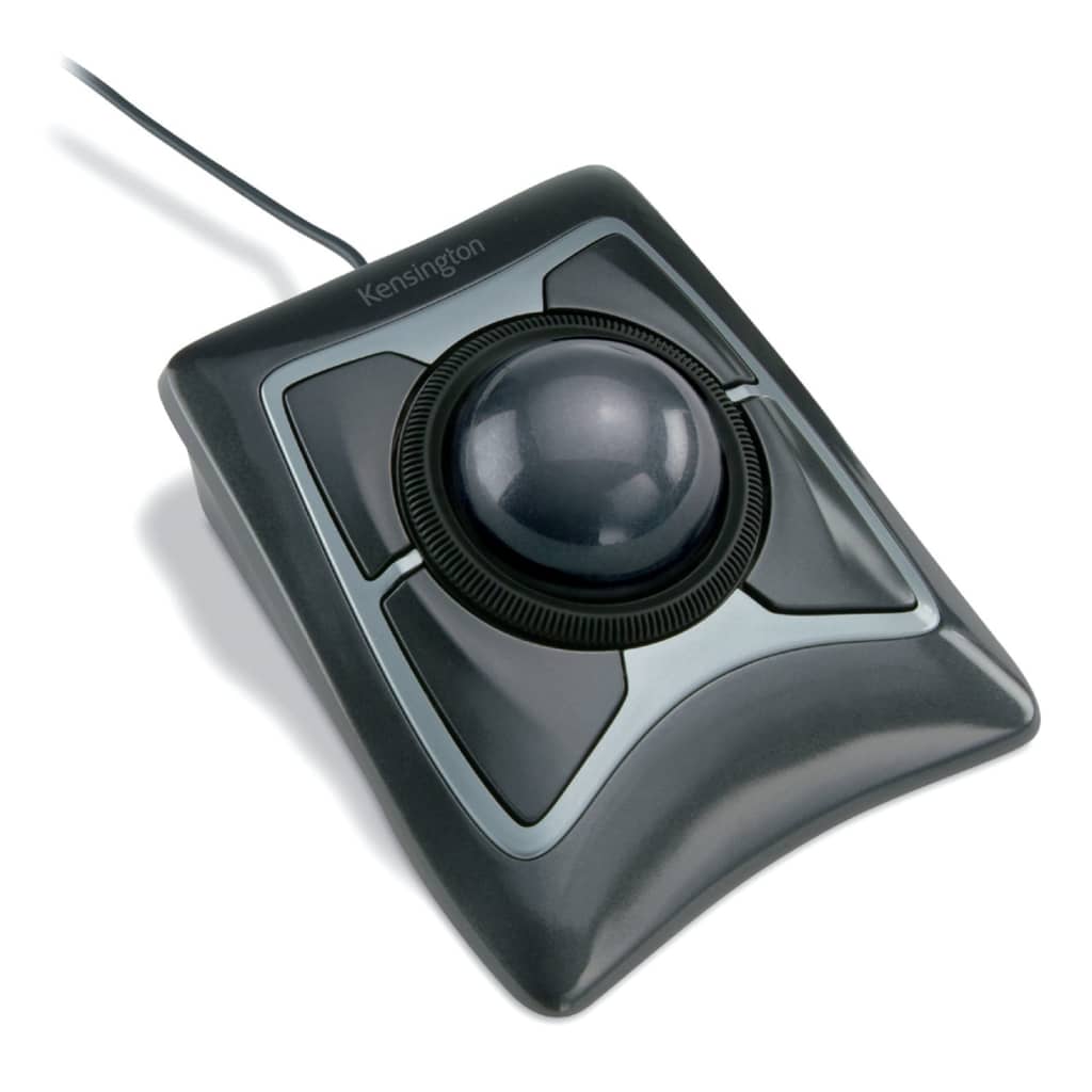Trackball met snoer Expert Mouse zwart en grijs is nu te koop bij PeponiXL, paradijselijk wonen!