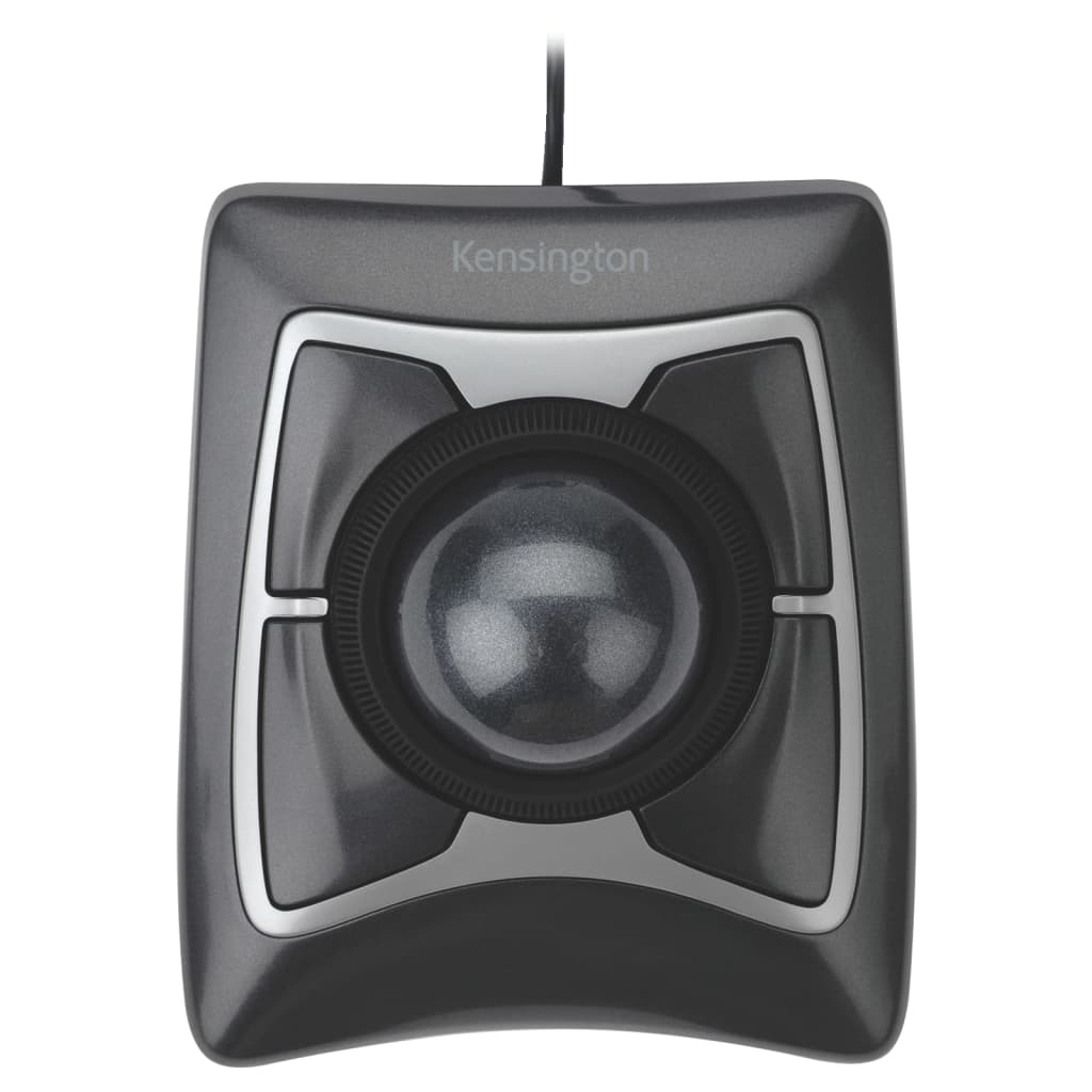 Trackball met snoer Expert Mouse zwart en grijs is nu te koop bij PeponiXL, paradijselijk wonen!