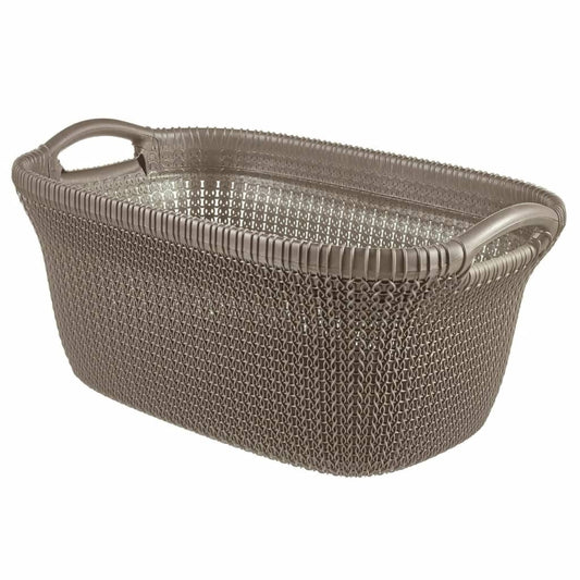 Curver Wasmand Knit 40 L metallic bruin is nu te koop bij PeponiXL, paradijselijk wonen!