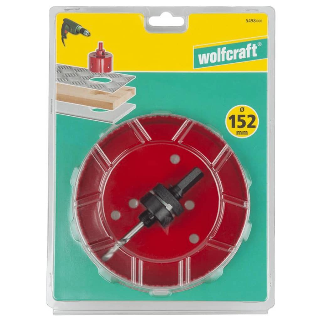 wolfcraft Gatenzaag 152 mm bimetaal rood 5498000 is nu te koop bij PeponiXL, paradijselijk wonen!