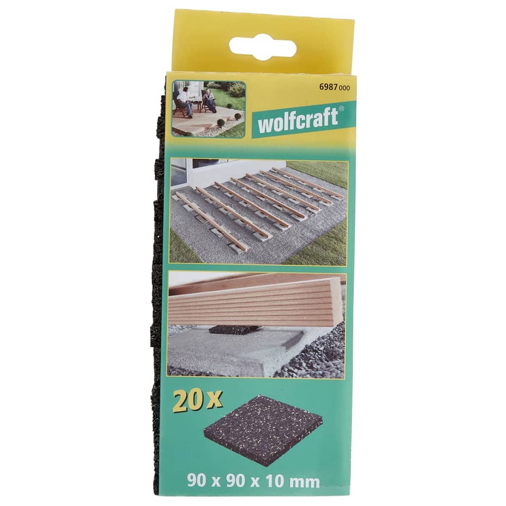 wolfcraft Steunpads voor leggen van terras 20 st 6987000 is nu te koop bij PeponiXL, paradijselijk wonen!