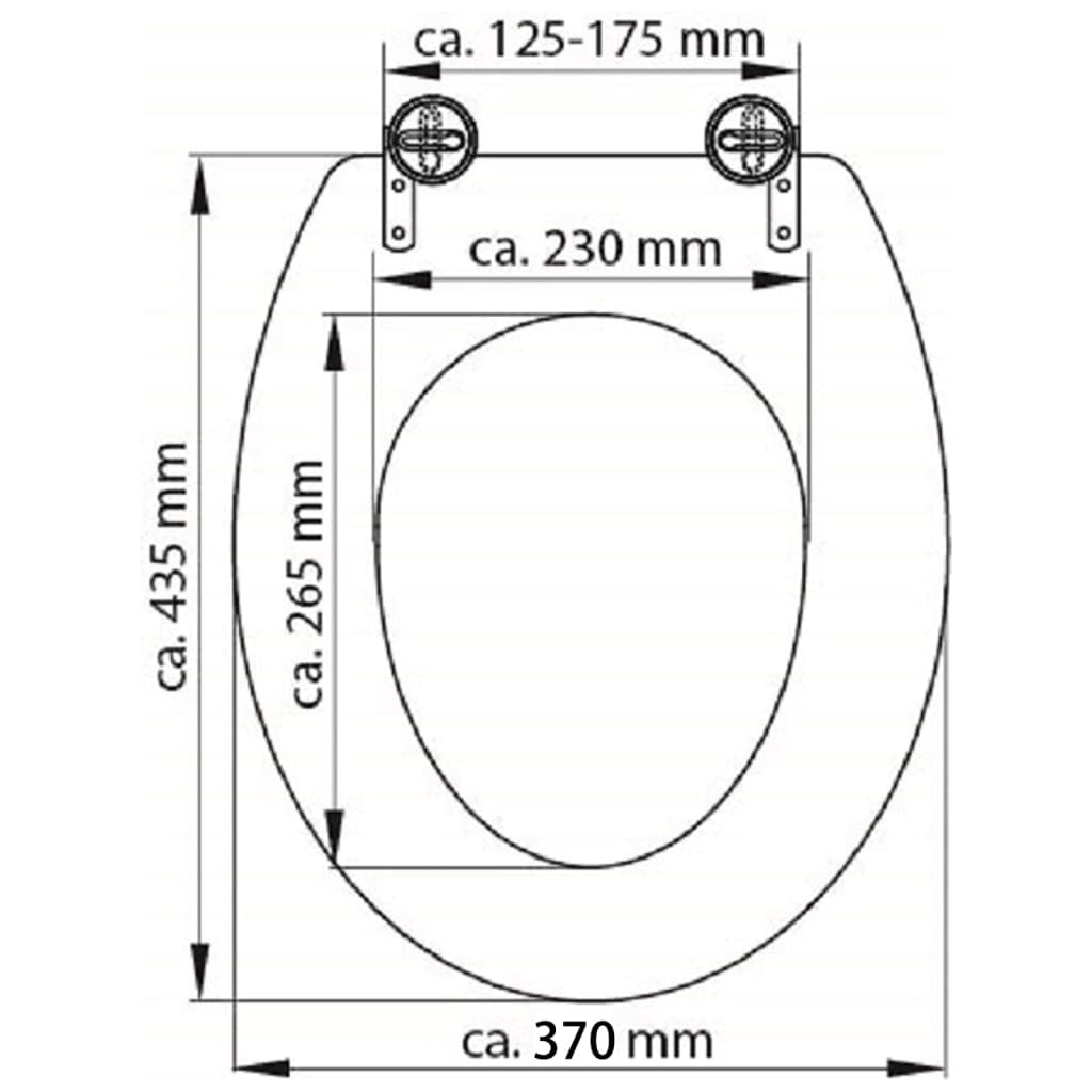 SCHÜTTE Toiletbril SOLID WOOD MDF met print is nu te koop bij PeponiXL, paradijselijk wonen!