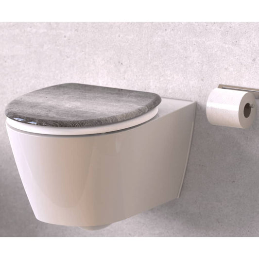 SCHÜTTE Toiletbril met soft-close INDUSTRIAL GREY is nu te koop bij PeponiXL, paradijselijk wonen!