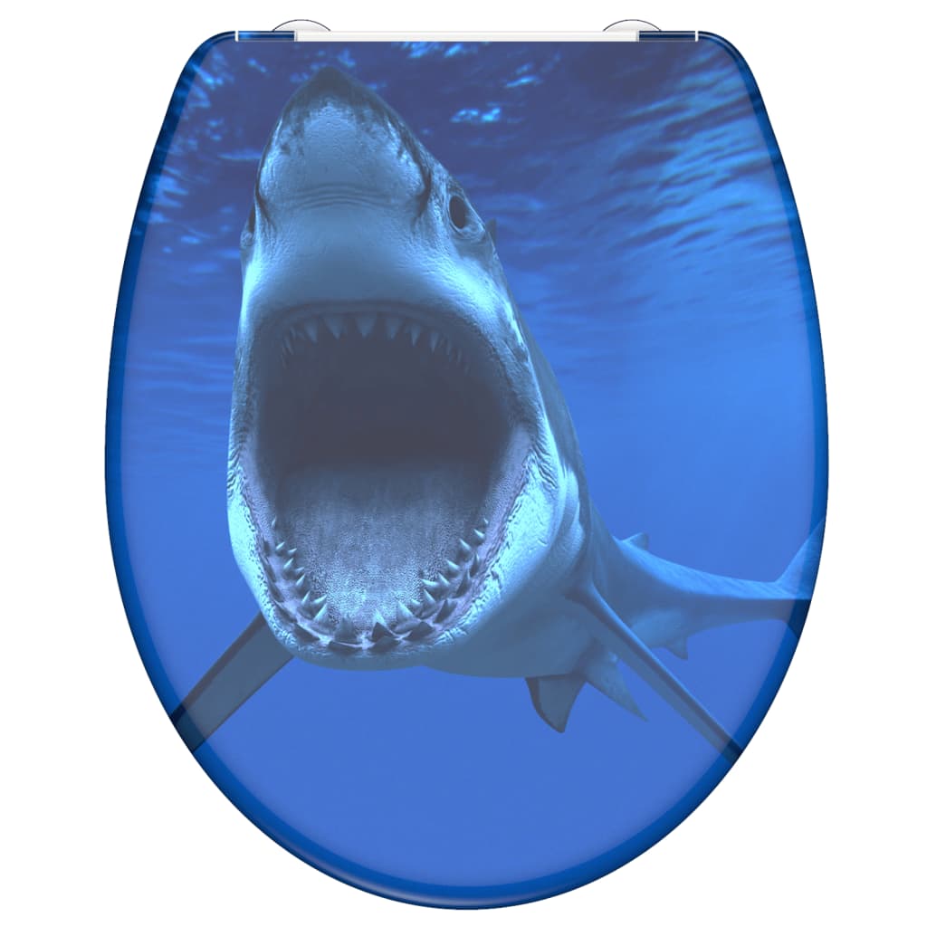 SCHÜTTE Toiletbril met soft-close quick-release SHARK is nu te koop bij PeponiXL, paradijselijk wonen!