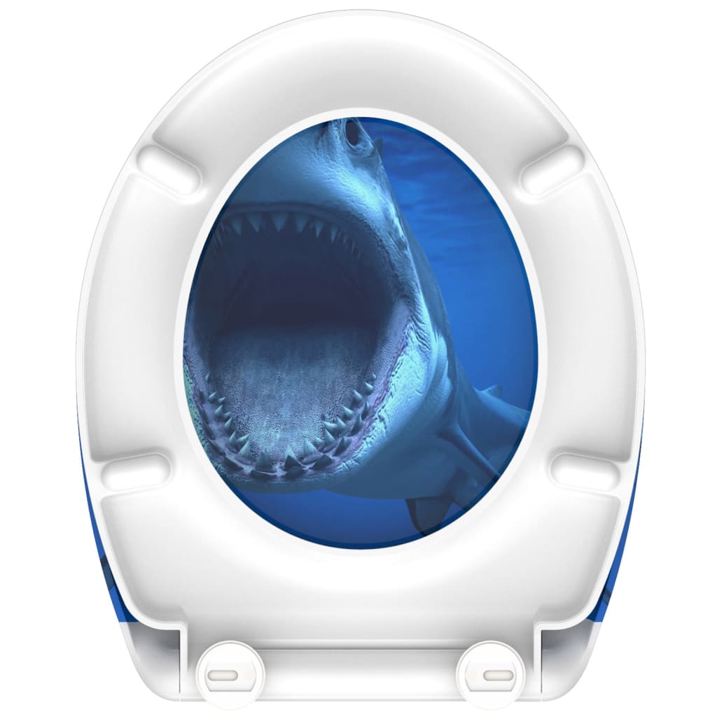 SCHÜTTE Toiletbril met soft-close quick-release SHARK is nu te koop bij PeponiXL, paradijselijk wonen!