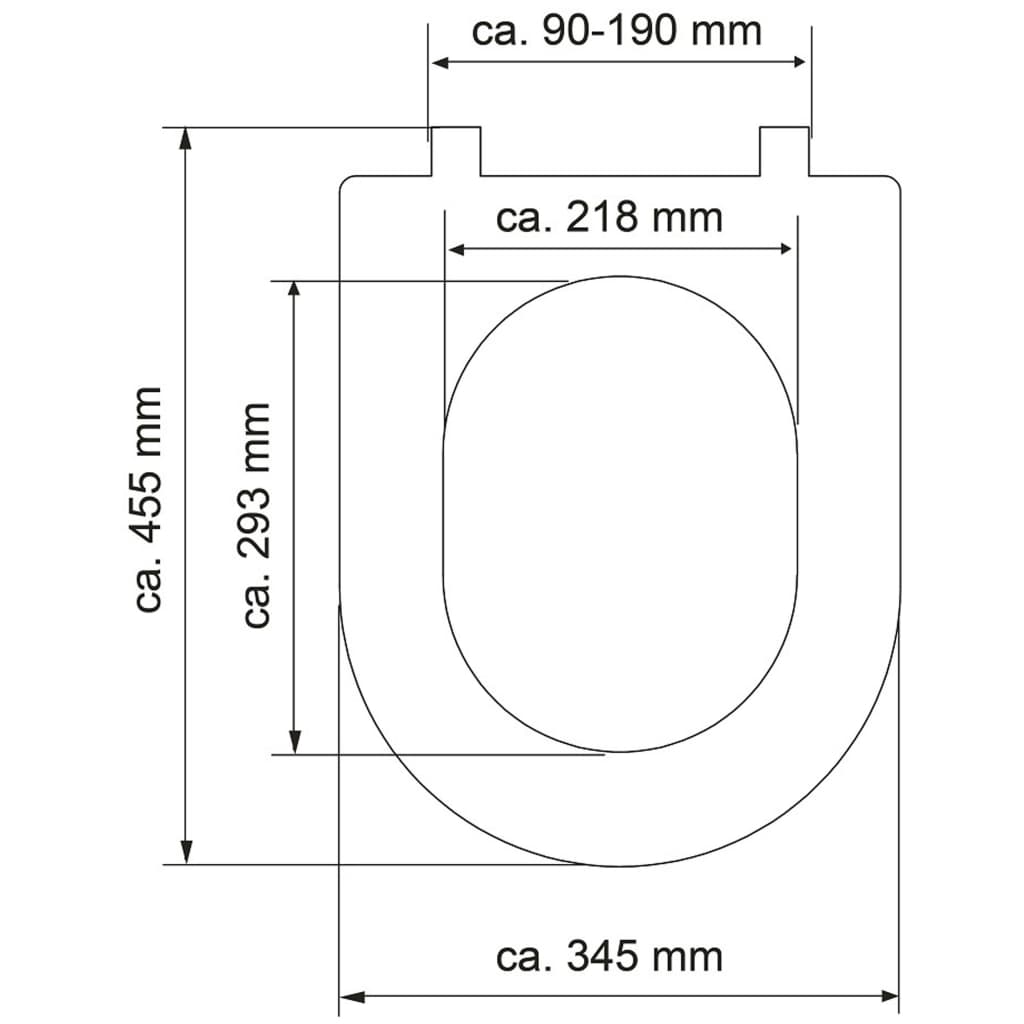 SCHÜTTE Toiletbril WHITE d-vormig duroplast is nu te koop bij PeponiXL, paradijselijk wonen!