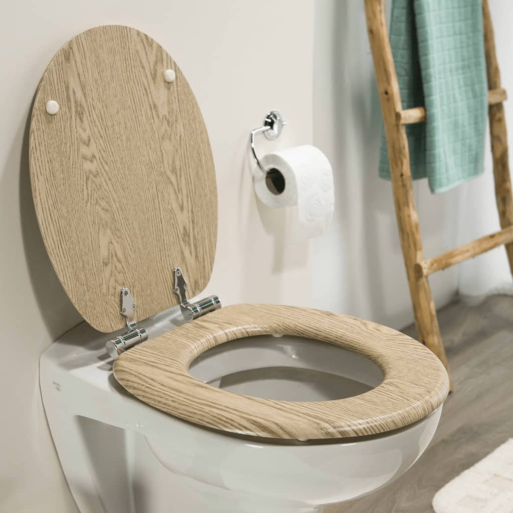 Tiger Soft-close toiletbril Scaffold MDF bruin 252022546 is nu te koop bij PeponiXL, paradijselijk wonen!