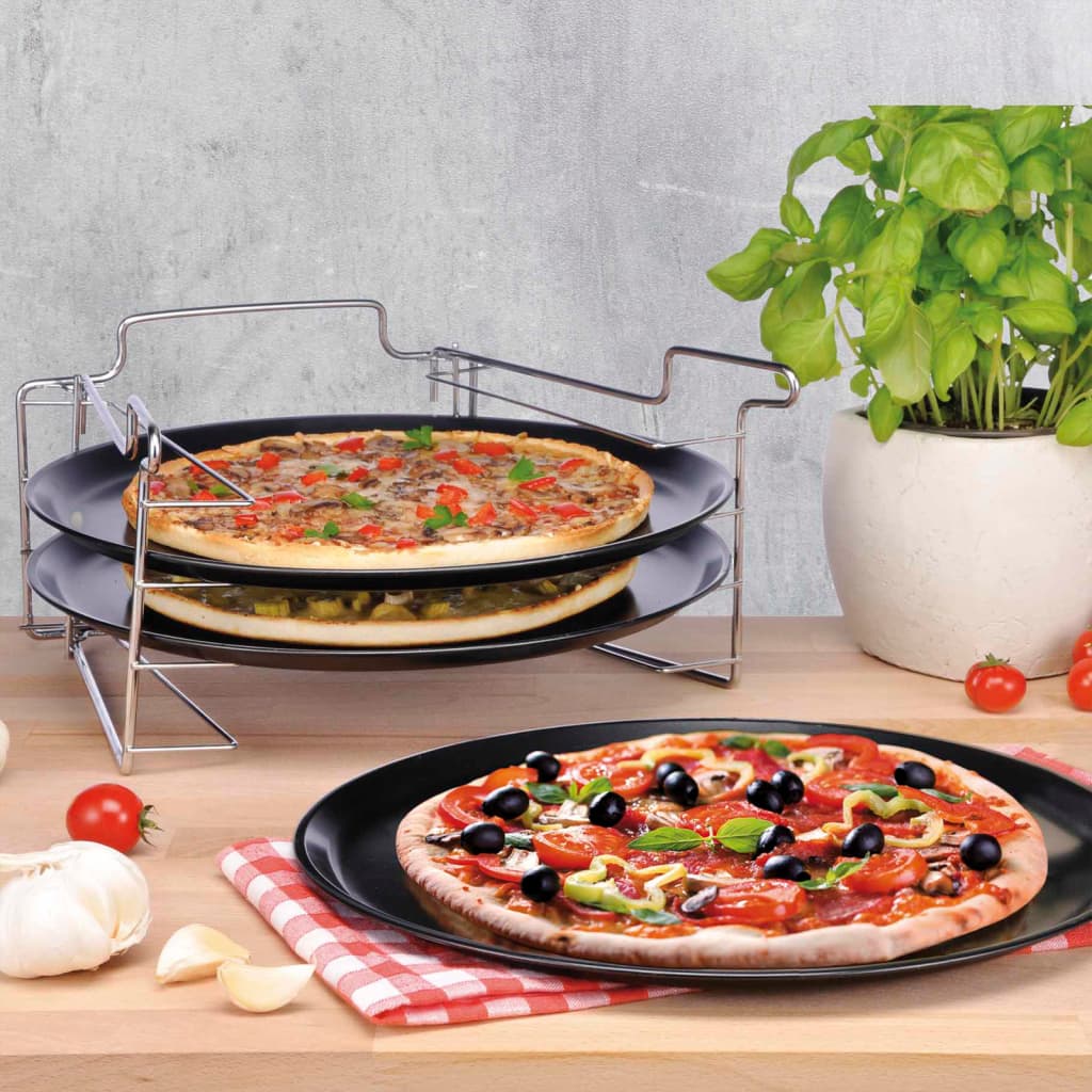 HI 4-delige Pizzabakset zwart is nu te koop bij PeponiXL, paradijselijk wonen!