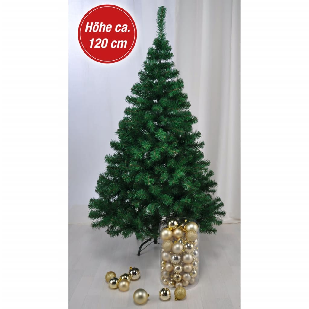 HI Kerstboom met metalen standaard 120 cm groen is nu te koop bij PeponiXL, paradijselijk wonen!