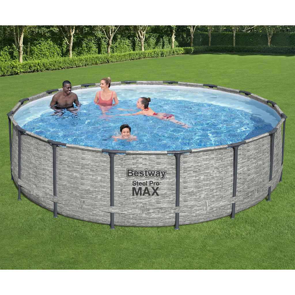 Zwembad Power Steel rond 488x122 cm is nu te koop bij PeponiXL, paradijselijk wonen!
