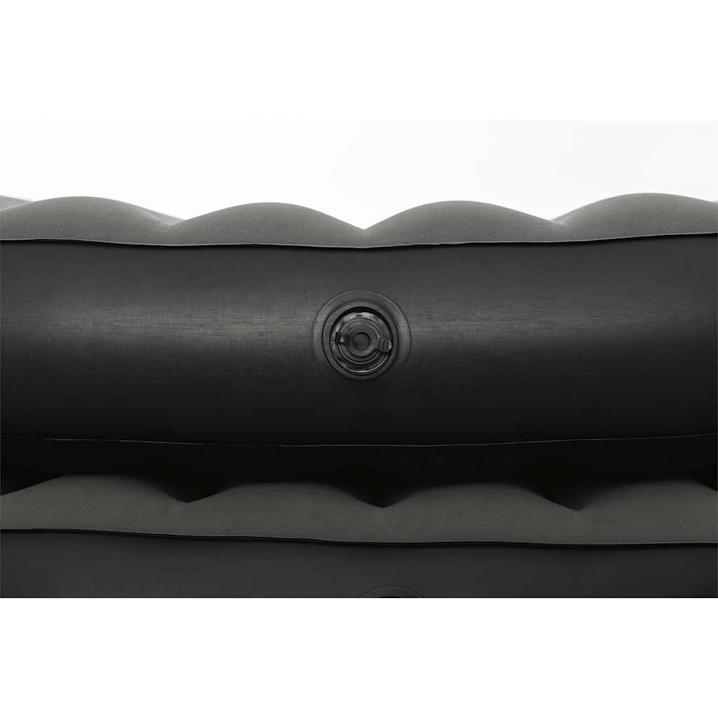 Luchtbed 3-in-1 opblaasbaar 188x99x25 cm zwart en grijs is nu te koop bij PeponiXL, paradijselijk wonen!