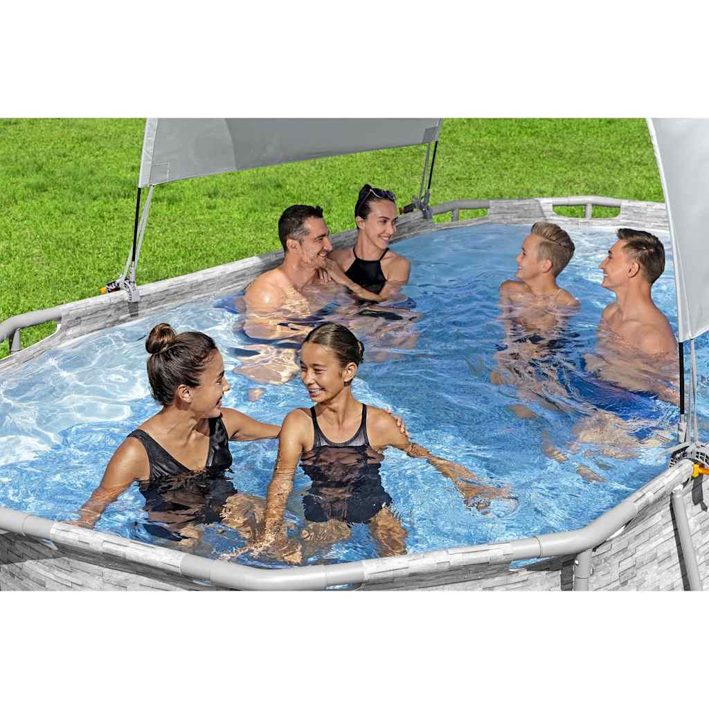 Zwembadoverkapping wit is nu te koop bij PeponiXL, paradijselijk wonen!
