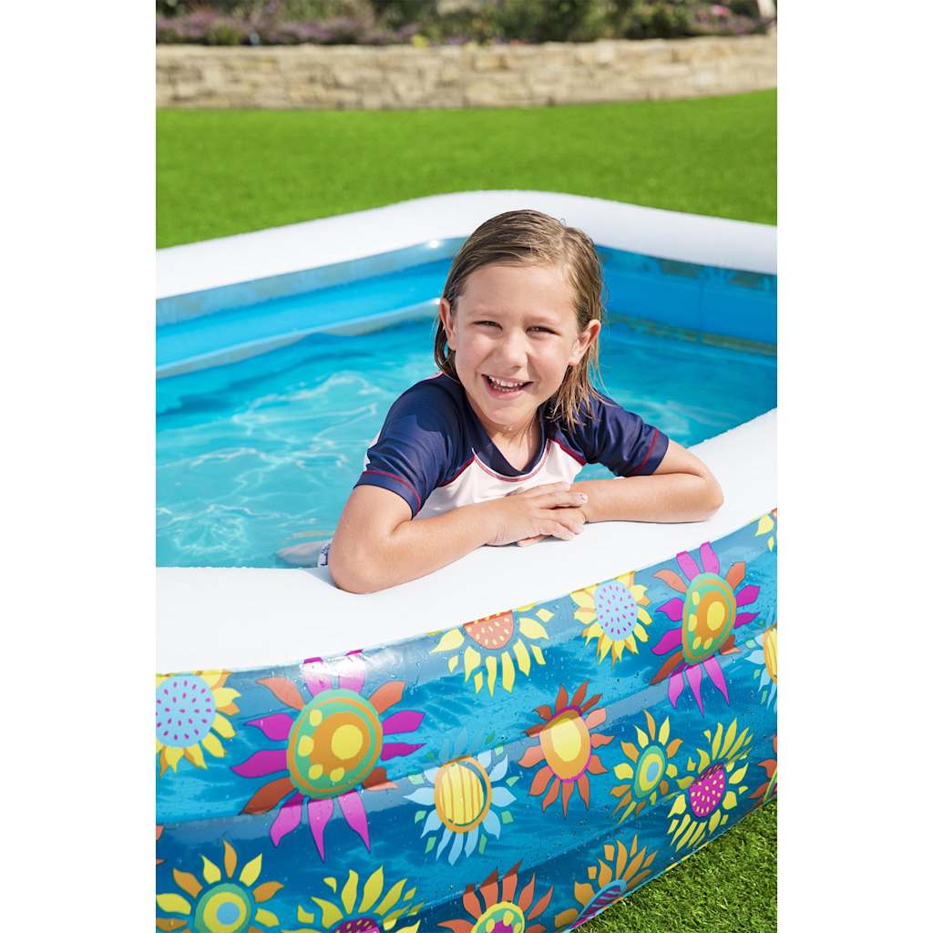 Kinderzwembad opblaasbaar 229x152x56 cm blauw is nu te koop bij PeponiXL, paradijselijk wonen!
