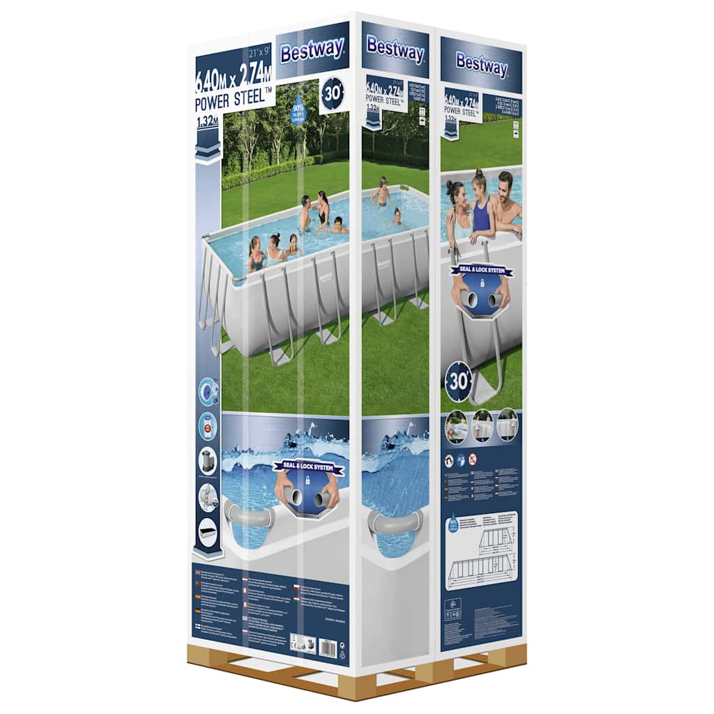 Zwembad Power Steel bovengronds rechthoekig 19281 L is nu te koop bij PeponiXL, paradijselijk wonen!