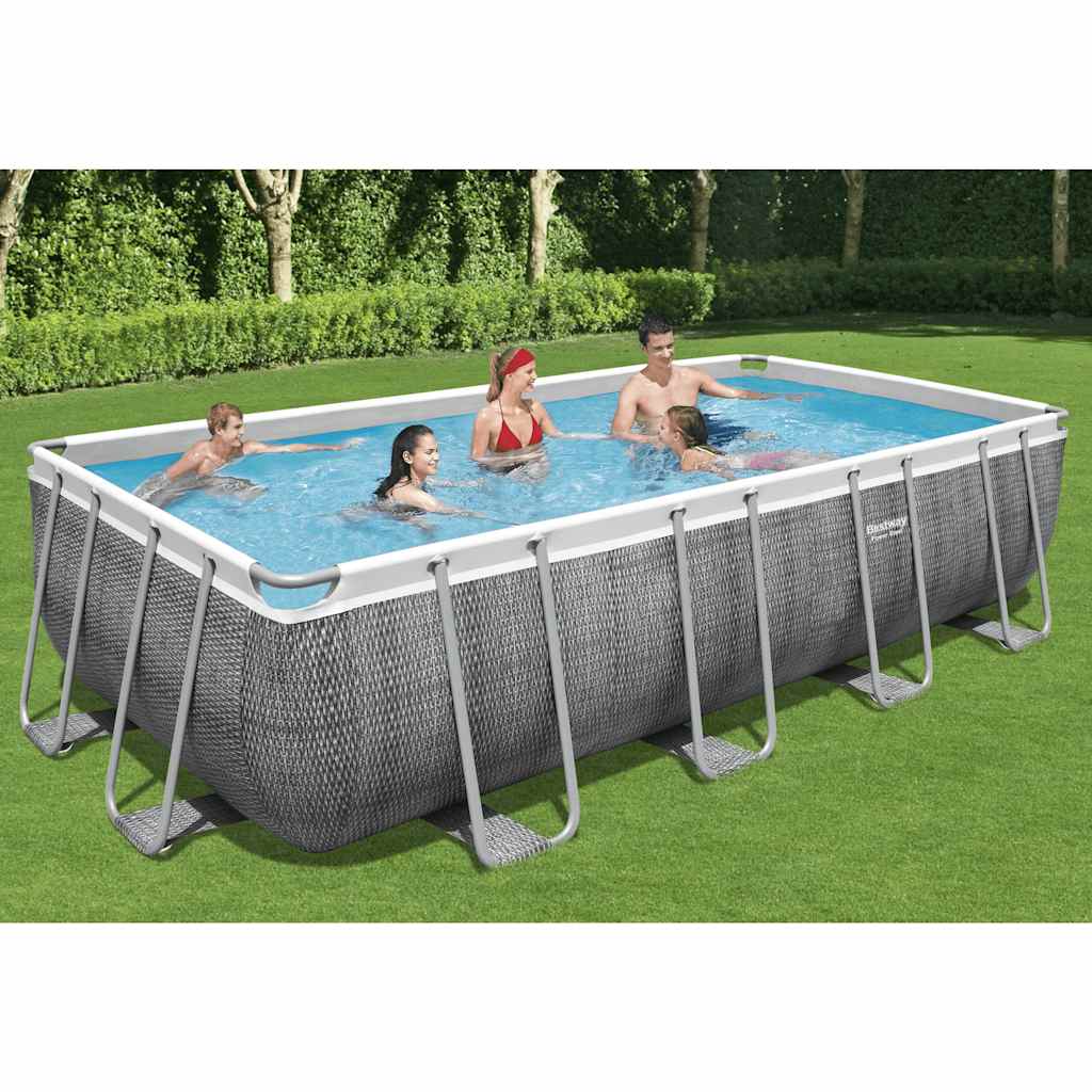 Zwembadset Power Steel rechthoekig 549x274x122 cm is nu te koop bij PeponiXL, paradijselijk wonen!
