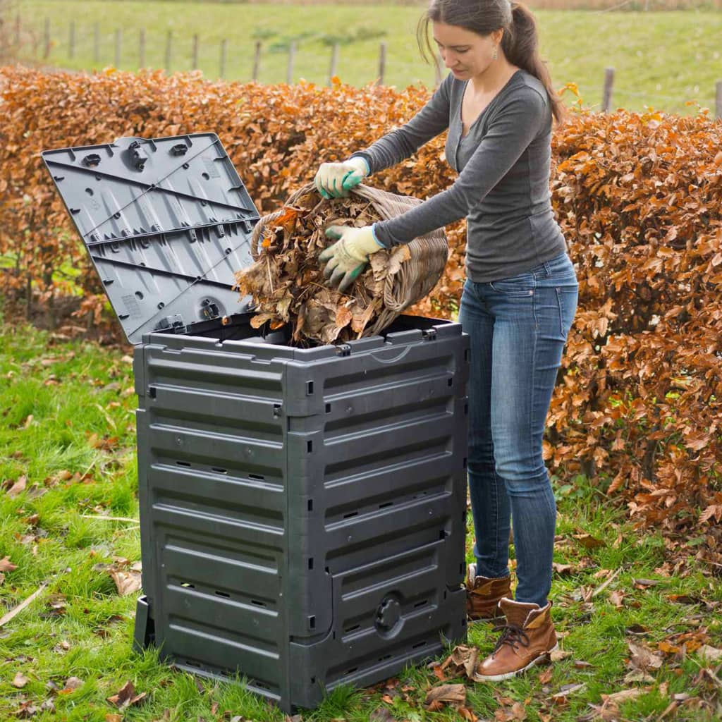 Nature Compostbak 300 L zwart is nu te koop bij PeponiXL, paradijselijk wonen!