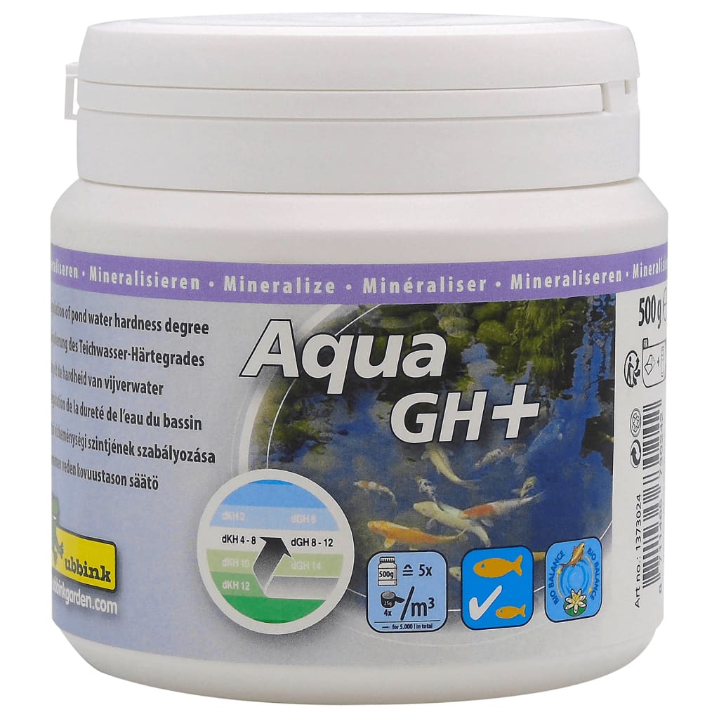 Ubbink Vijverwaterbehandeling Aqua GH+ 500 g voor 5000 L is nu te koop bij PeponiXL, paradijselijk wonen!