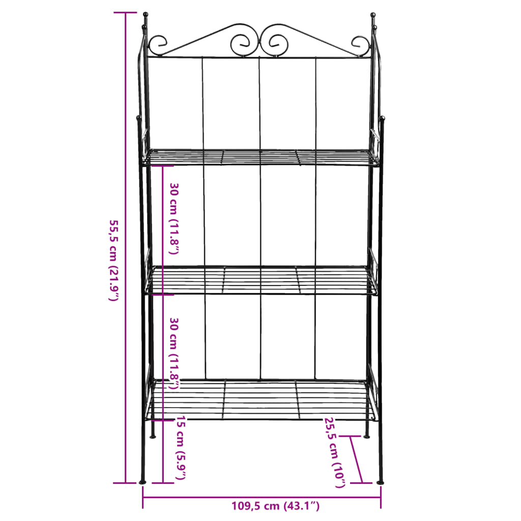 Esschert Design Etagère 3-laags rek L is nu te koop bij PeponiXL, paradijselijk wonen!