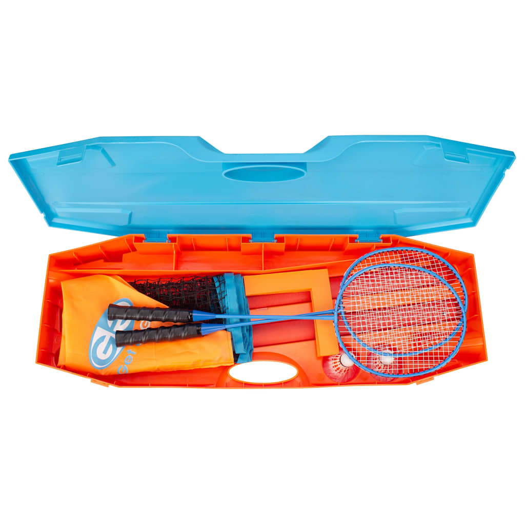 Get & Go Instant Badmintonspeelset blauw en oranje is nu te koop bij PeponiXL, paradijselijk wonen!