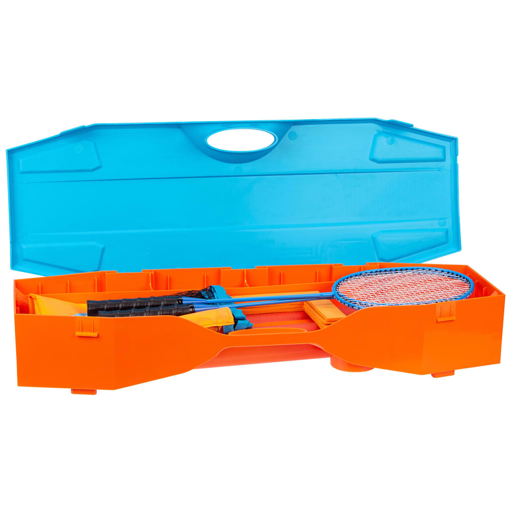 Get & Go Instant Badmintonspeelset blauw en oranje is nu te koop bij PeponiXL, paradijselijk wonen!