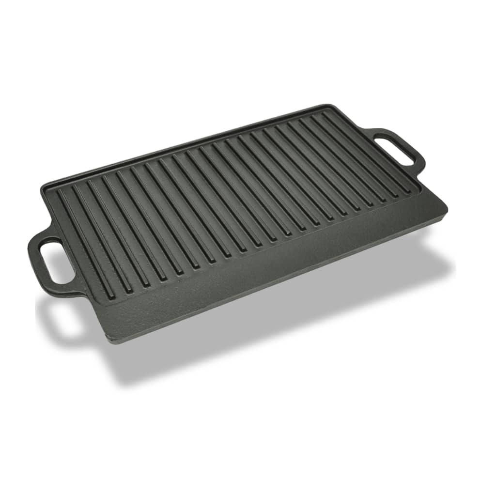 Grillplaat dubbelzijdig 50x23 cm gietijzer is nu te koop bij PeponiXL, paradijselijk wonen!
