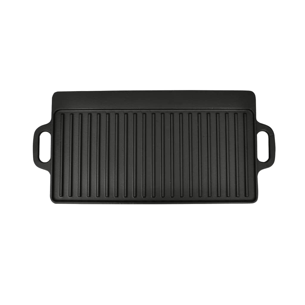 Grillplaat dubbelzijdig 50x23 cm gietijzer is nu te koop bij PeponiXL, paradijselijk wonen!